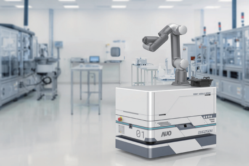 usdt整合AI人工智慧、IoT物聯網與Cloud雲端平台服務，開發模組化AMR 250M自主移動機器人，滿足多元自動化生產需求，在智慧工廠中扮演著串接和搬運的角色